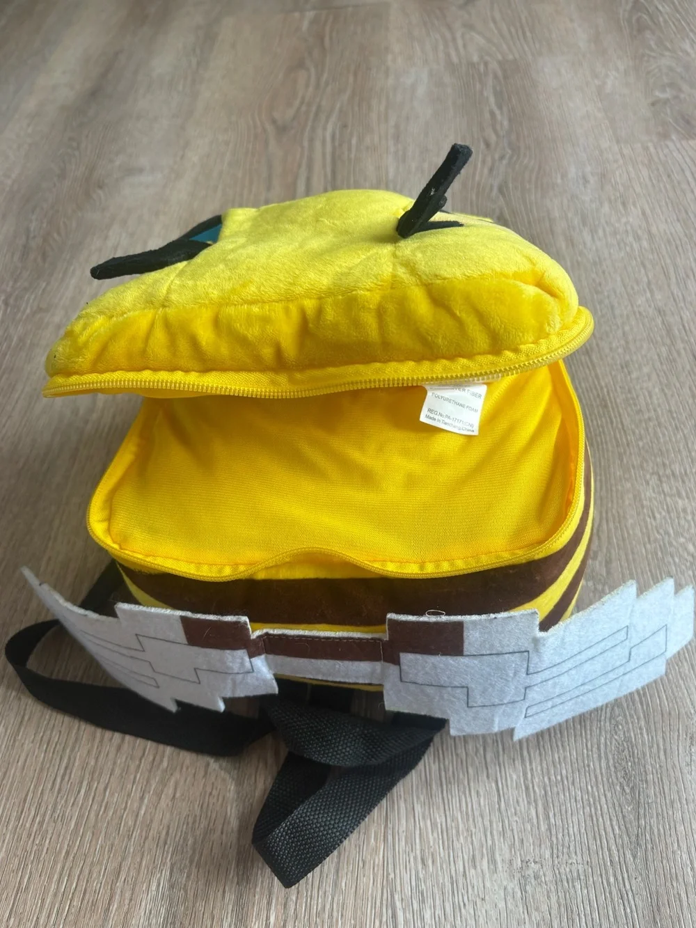 Minecraft Bee Plush Mini Backpack Kids Boys Girls Officially Licensed Mojang